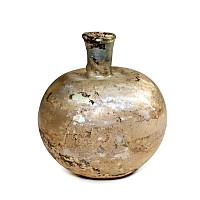 Roman Iridescent Glass Flask