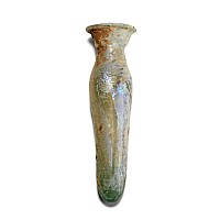 Roman Iridescent Glass Balsamarium