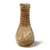 Small Roman Glass Flask with Trail