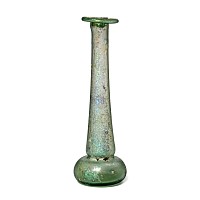 Roman Iridescent Glass Candlestick Toilet Bottle