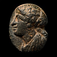 Greek Bronze Ring Bezel with Image of a Ptolemaic Queen