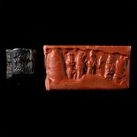 Old Babylonian Haematite Cylinder Seal Fragment