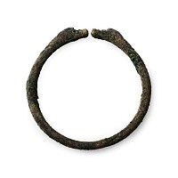 Greek Bronze Bracelet with Animal Heads