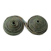 Greek Bronze Spectacle Brooch