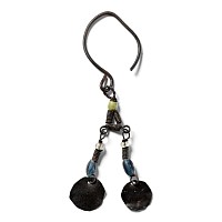 Byzantine Bronze Earring with Bead Drops