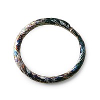 Roman Twisted Iridescent Glass Bangle