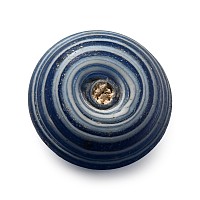 Roman Blue and White Glass Spindle Whorl