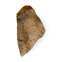 French Stone Age Mousterian Kapped Flint Point