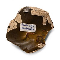 French Stone Age Fontmaure Jasper Neanderthal Knapped Flint Scraper