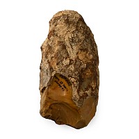 French Homo Heidelbergensis Knapped Flint Chopper
