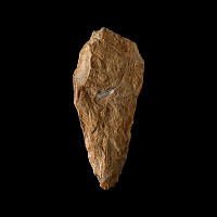 Giant French Stone Age 12 Inch Acheulean Knapped Handaxe