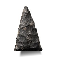 North American Stone Age Knapped Bifacial Arrowhead