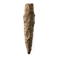 North American Stone Age Knapped Bifacial Dagger