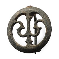 Roman Bronze Military Plate Brooch