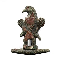 Roman Bronze Eagle Plate Brooch
