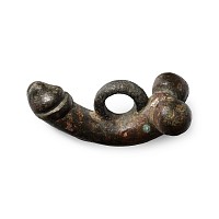 Roman Bronze Phallic Pendant