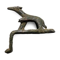 Greek Bronze Fitting with Fox