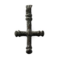 Byzantine Bronze Cross Pendant