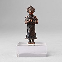 Middle Elamite Copper Figure of a Worshipper
