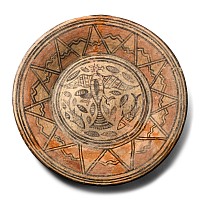 Large Indus Valley Plate with Eagle and Fish