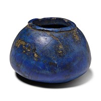 Western Asiatic Lapis Lazuli Cosmetic Vessel