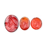 Roman Carnelian Gemstone Collection with Jupiter Effigies
