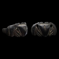 Stuart Period Bronze Hands Holding Heart Ring