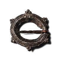 Medieval Pewter Ring Brooch