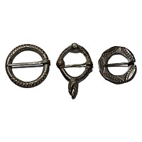 Medieval Bronze Ring Brooch Group