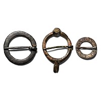 Medieval Bronze Ring Brooch Group