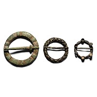 Medieval Bronze Ring Brooch Group