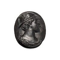 Victorian Lava Cameo with Hermes
