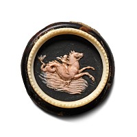Post Medieval Cameo of Eros Riding a Hippocampus