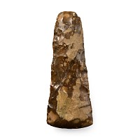 British Stone Age Knapped and Polished Flint Axehead