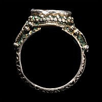 Roman Sardonyx Gemstone in Silver Ring