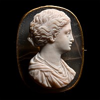 Renaissance Sardonyx Cameo of a Young Woman