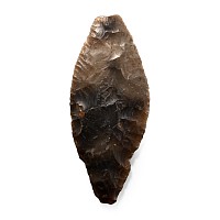 British Stone Age Knapped Flint Beaker Dagger