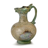 Roman Green Glass Trefoil-Lipped Jug