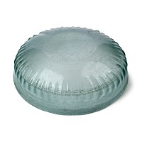 Roman Pillar-Moulded Pale Green Glass Bowl