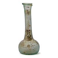 Roman Pale Blue Glass Candlestick Unguentarium