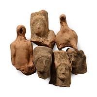 Greek Terracotta Head Collection