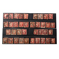 Victorian Penny Red Group Including Perforated Pair
