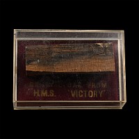 Boxed Oak Section From Lord Nelson's HMS Victory