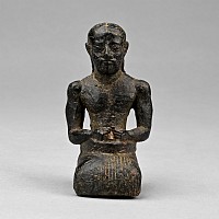 Western Asiatic Bronze Statuette of a Kneeling Priest