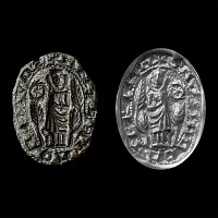Medieval Ecclesiastical Oval Chess-Piece Type Seal Matrix