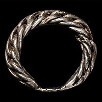 Viking Age Silver Plaited Ring