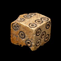 Roman Bone Gaming Die