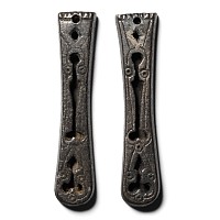 Byzantine Silver Strap End Group
