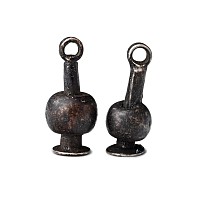 Egyptian Silver Poppy Amulets