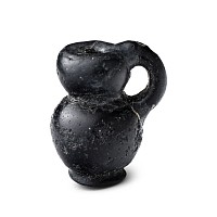 Roman Black Glass Juglet Pendant